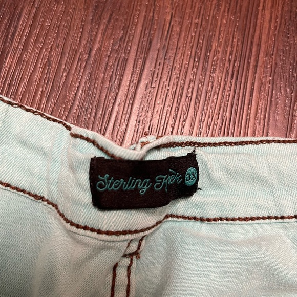 Sterling Kreek Embroidered Denim Shorts - Picture 6 of 8